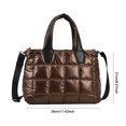 thumbnail image 3 of Bolso tipo cartera informal para mujer, de gran capacidad, acolchado, suave, para compras al aire libre, 3 of 9