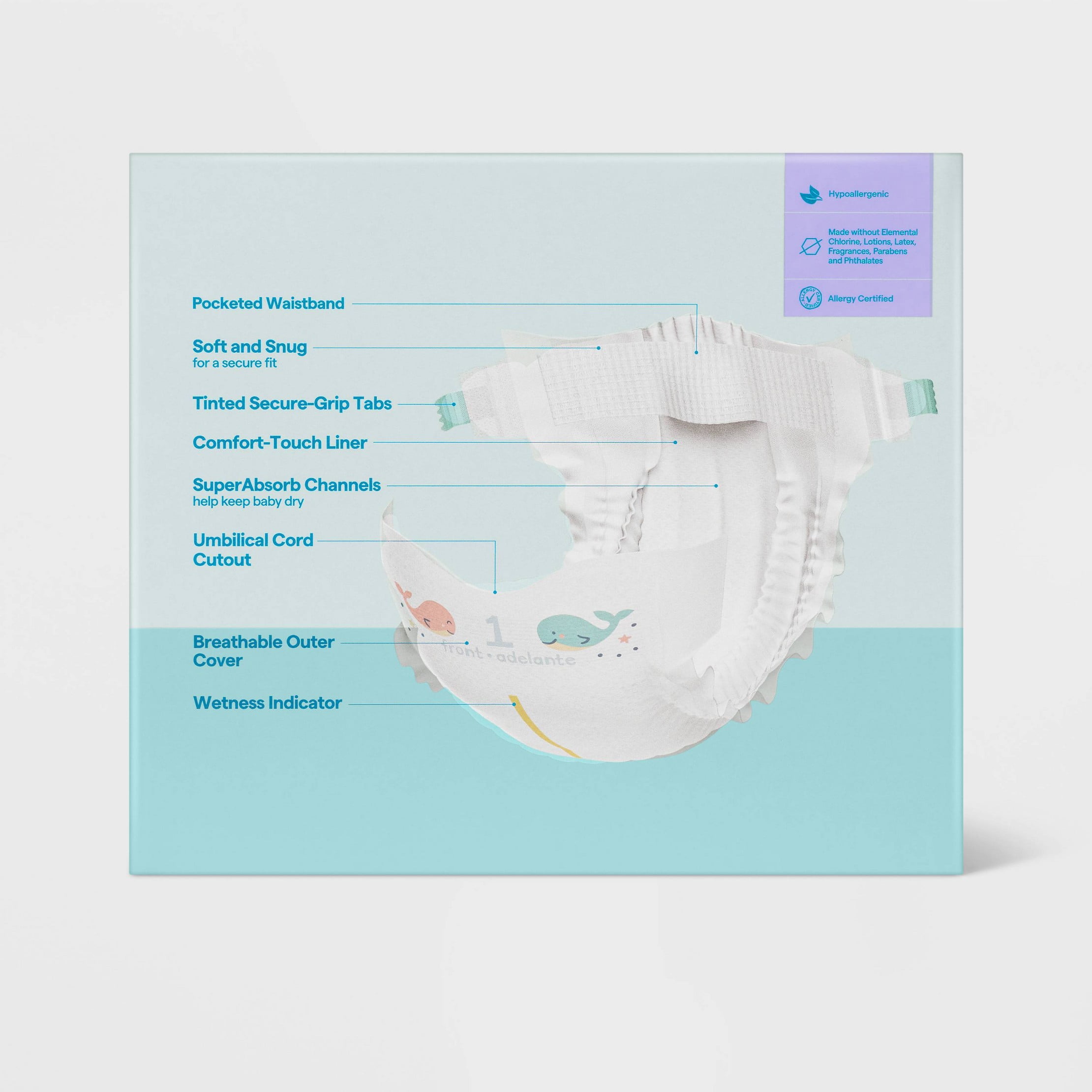 Disposable Diapers - Size 1 - 168ct
