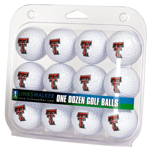 LinksWalker Texas Tech Red Raiders Golf Balls, 12 Pack