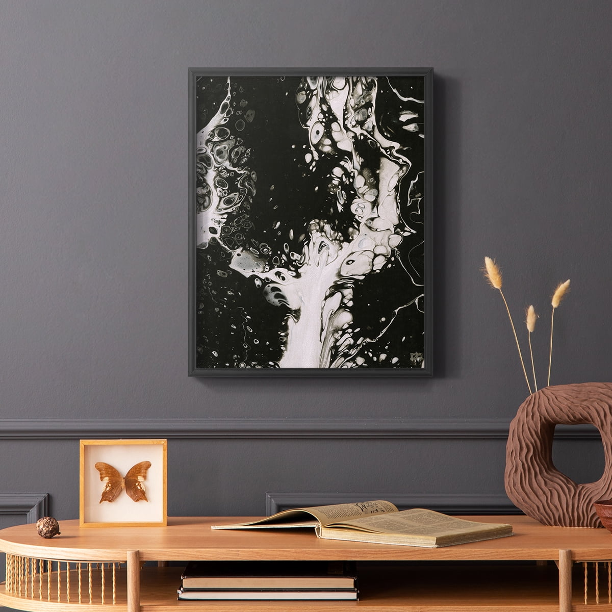 C37 Framed Print in Black Solid Wood Framed Print No Nail Hanging