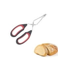 thumbnail image 5 of Scissor Tongs, Heavy Duty Stainless Steel Cooking Tongs With Silicone Kitchen Food Baking Bread Clamp BBQ Grilling Wire Tongs, Black-Medium, 5 of 6