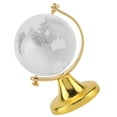 thumbnail image 3 of Dekaim Globo de Cristal, Globo terráqueo Redondo, Mapa del Mundo, Bola de Cristal, Esfera, hogar, Oficina, decoración, Regalo(Oro), 3 of 8