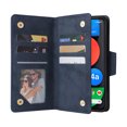 thumbnail image 5 of Case for Google Pixel 4A 5G Magnetic Leather Zipper Wallet Cover Card Holder, 5 of 5