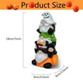 thumbnail image 2 of Garden Gnome Statue, Halloween Gnomes Outdoor Statues with Pumpkin Ghost, Funny Figurines Home Decor Outside Patio Yard Porch, 2 of 5