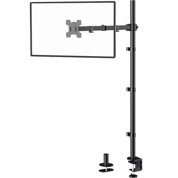 Soporte de escritorio para monitor WALI individual de 39 pulgadas de alto, negro