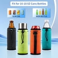 thumbnail image 6 of RYLZX 4 Pack Neoprene Water Bottle Sleeves Insulators Beverage Bottle Can Sleeves Covers 16 17 18 oz Beer Bottle Sleeves Coolers Holder Non-slip Neoprene Bottle Coolier Sleeves, 6 of 6