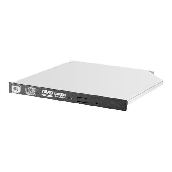 HPE - Disk drive - DVD��RW (��R DL) / DVD-RAM - 8x/8x/5x - Serial ATA - internal - HP jack black - for ProLiant DL20 Gen10, DL325 Gen10, DL360 Gen10, DL360 Gen9, ML30 Gen10