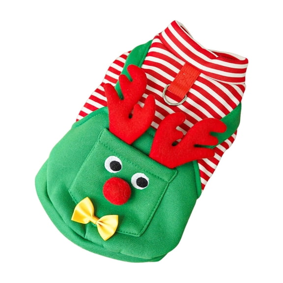 Bothyi Christmas Dog Costume Apparel Comfortable Lovely Funny Holiday Dress up Vest Elk M