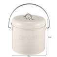thumbnail image 2 of Compost Bin 3l - Stainless Steel Kitchen Compost Bin - Kitchen Composter For Food Waste - Coal Filt, 2 of 5