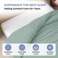 thumbnail image 5 of Kotton Culture 120"x120" 1 Pc Super King Plus/Super Oversize King Duvet Cover Only 100% Egyptian Cotton - 600 TC, Zipper Closure & Corner Ties - Fits Only Extra Large Inserts - Aqua Green, 5 of 8
