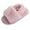 Pink, variant on Ginisom Furry Open Toe Slides Fuzzy Slippers Elastic Band Girls Slippers, Brown Leopard, 4-5 Big Kid