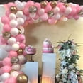 thumbnail image 2 of Pink White and Gold Balloon Garland Arch Kit - 123pcs Rose Gold Balloons for Girls Birthday Baby Shower Wedding Bridal Shower Party Decorations, 2 of 4