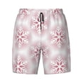 thumbnail image 4 of Lsque Mens Swim Trunks Christmas Snowflakes Pattern - Bathing Suit Compression Liner - Beach Swim Shorts Swimwear - (S-3XL) - Stretch Quick Dry -Small, 4 of 9