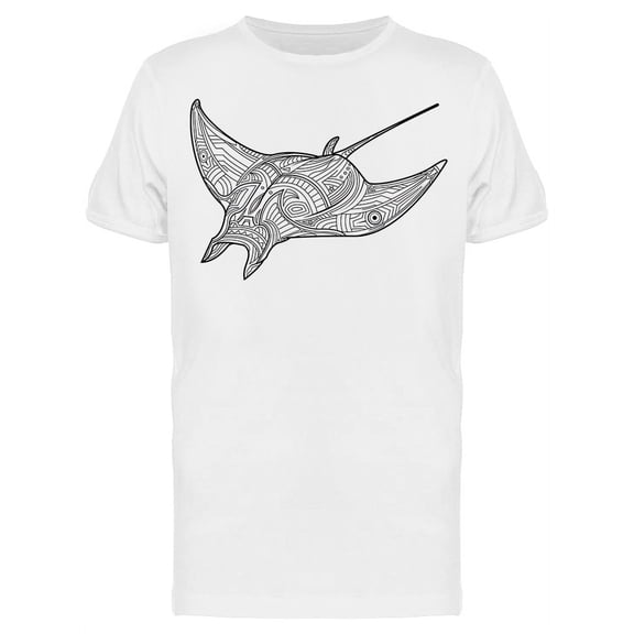 Ornate Stingray Fish T-Shirt Men -Image by Shutterstock, Male x-Large