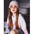 thumbnail image 4 of Sudadera con capucha Arshiner para niñas en bloque de color rosa neón tallas 10-11 años, 4 of 9