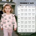 thumbnail image 6 of Yuyamidu Cherry Blossom Panda Sweatshirt Toddler 2T 3T Girls Pink Crewneck Sweatshirts Long Sleeve Ruffle Shoulder Top Lightweight Soft Workout School Outfits Everyday Clothes, 6 of 8