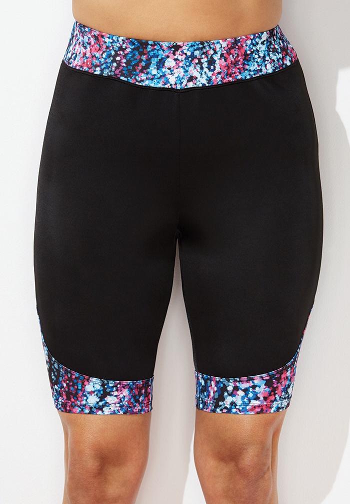 Swimsuits For All Women's Plus Size Chlorine Resistant Printed Swim