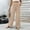 #H-Khaki, variant on GuangCheng Elastic High Waist Trousers for Women Fall Lightweight Wide Leg Casual Loose Long Pants with Pockets