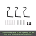 thumbnail image 5 of Logmey Black Curtain Rod 28"-48" Adjustable with Ball Top Cover, 5 of 7