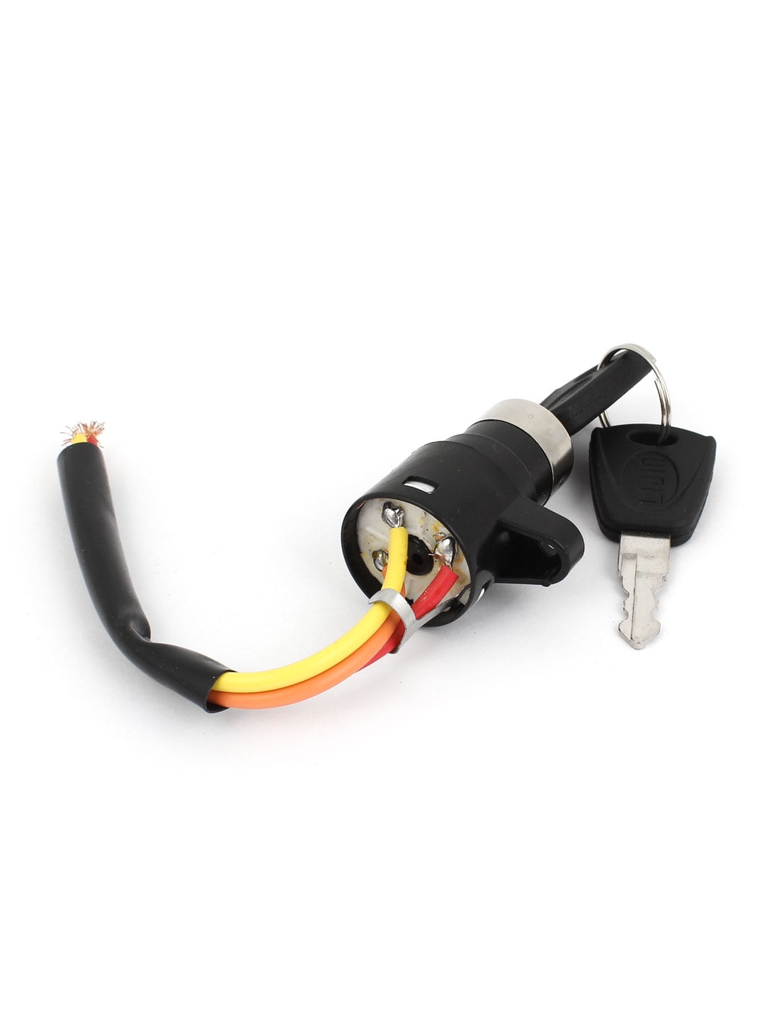 1Pcs Ebike Ignition Switch Lock Keys W/ Wire Electric Scooter Tricycle Vehicle Assembly Kit Universals Kick Scooter Accessories