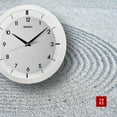 thumbnail image 3 of Seiko 11" St. John Metal Wall Clock, White Modern Quartz, Analog, QXA520WLH, 3 of 5