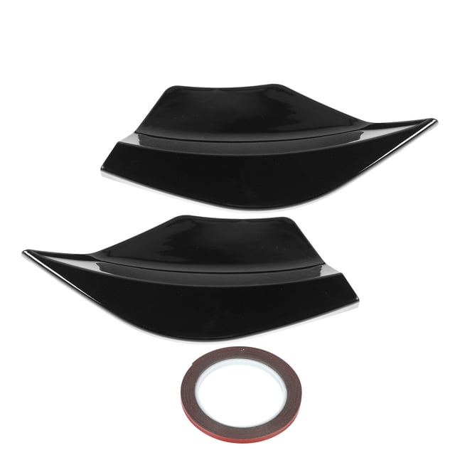 Bumper Side Lip, Rear Bumper Splitter Racing Style Direct Fit Left Right For Cars Glossy Black,Carbon Fiber Style