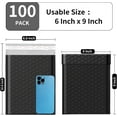 thumbnail image 2 of 6x10 Bubble Mailers 100 Pack - Usable Size 6x9 Heavy Duty Padded mailer with Self Seal, Waterproof Shipping Envelopes, Bubble Wrap Protection for Ecommerce, Non See Through, 2 of 7