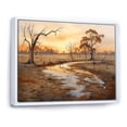 thumbnail image 2 of Designart "Landscape of the Australian Outback VI" Landscapes Framed Wall Art - Traditional Brown Australia Bedroom Framed Canvas Wall Art, 2 of 6