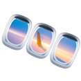thumbnail image 1 of Pegatinas de pared 3D extraíbles, calcomanías de ventana falsa, calcomanías artísticas, calcomanías tridimensionales, avión, 1 of 5