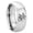 Gray High Polish, variant on Fire Department Pattern Step Edge Black And Blue Tungsten Ring 10MM