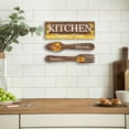thumbnail image 3 of Decoración de pared de madera perfecl adorno colgante arte placa para Bar comedor entrada porche marrón, 3 of 8