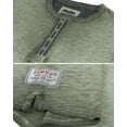 thumbnail image 4 of ZIMEGO Men's Color Dyed Short Sleeve Crew Neck Slim Athletic Button Henley Shirt, 4 of 5