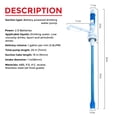 thumbnail image 2 of Battery Powered Drinking Water Pump BPA FREE w/ Switch For 3-5 gallon Water Jug, 2 of 6