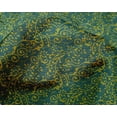 thumbnail image 4 of oneOone Silk Tabby Fabric Leaves & Floral Block Printed Fabric 1 Yard 42 Inch Wide, 4 of 4