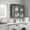 24"W Black, variant on Wood Medicine Wall Cabinet with Acrylic Glass Doors, Kitchen Wall Cabinets with Adjustable Shelf, Laundry Room Wall Mounted Cabinet, Bathroom Wall Cabinet Set of 2