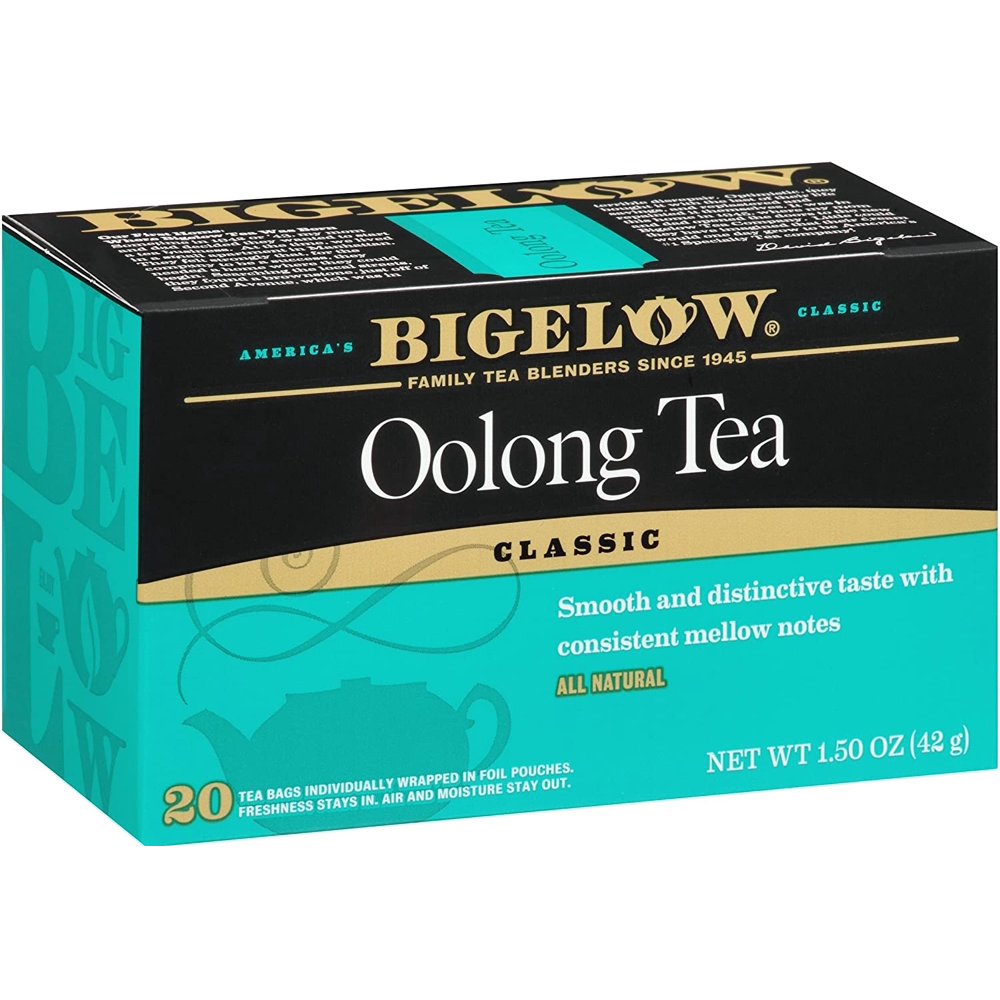 Bigelow Oolong Tea Bags 20Count Boxes (Pack of 6), 120 Tea Bags Total