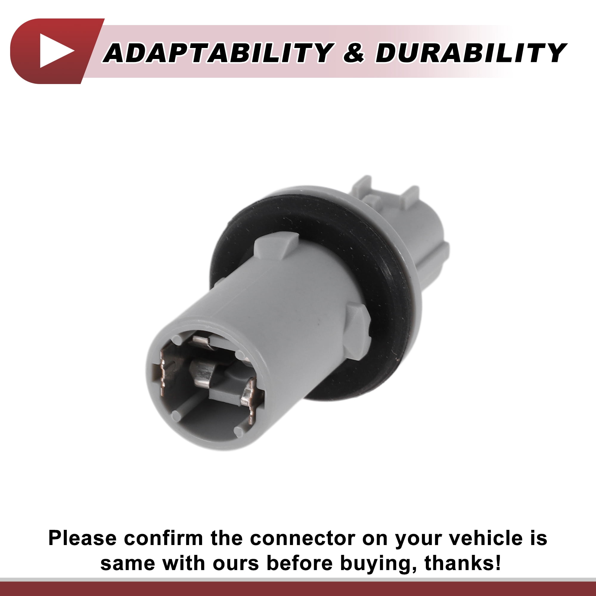 Unique Bargains 2 Pcs Side Marker Socket for Honda Accord 2008-2012 Bulb Connector