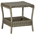 thumbnail image 3 of vidaXL 3 Piece Garden Lounge Set with Cushions Poly Rattan Brown, 3 of 12