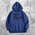 thumbnail image 2 of adviicd Women Hoodless Sweatshirts Fashion Women Casual Hoodless Slim Sweater Blue,XL, 2 of 4