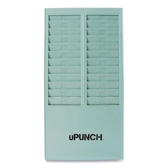 Time Card Rack - 24 Pockets - Gray