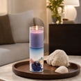 thumbnail image 4 of Ocean Themed Scented Candles Set, Clear Glass Jar Pillar Candles Adorned wtih Seashell and Pebble, Aromatherapy Tabletop Ornament, Elegant Home Decor and Thoughtful Holiday Gift Option, 4 of 8