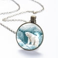 thumbnail image 6 of Polar Bear Necklace Personalized Custom Photo Round Pendant Adjustable Stainless Steel Necklaces with Gift Box for Men Women Mothers Valentine's Jewelry Gift, 6 of 6