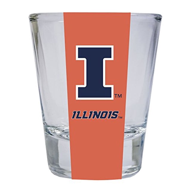 Illinois Fighting Illini Verre Rond sous Licence Officielle Produit Collégial