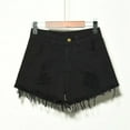 thumbnail image 5 of Summer high waist casual loose denim shorts for women, 5 of 5
