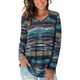 thumbnail image 2 of Camiseta de mujer Sonducket Otoño Impreso Cuello en V Azul XL, 2 of 5