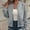 Gray, variant on BRGZLK Spring Jackets For Women Casual Solid Long Sleeved Zipper Lightweight Windbreaker Jacket Top Outwear Coat Gray M