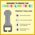thumbnail image 3 of Asiento de coche Buckle Release Aid Bucklebee para niños, color gris, 3 of 7