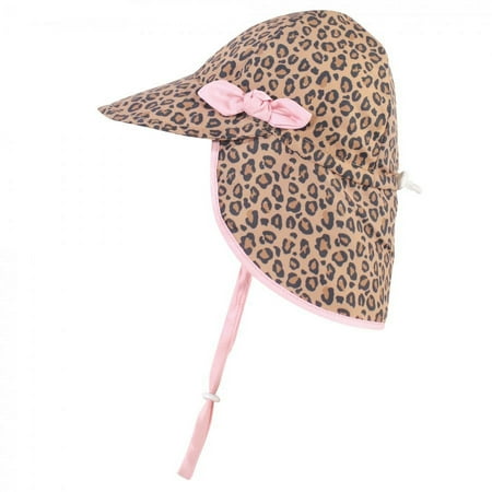 UPC: 0660168578386 | Hudson Baby Infant and Toddler Girl Sun Protection Hat Leopard 0-6 Months