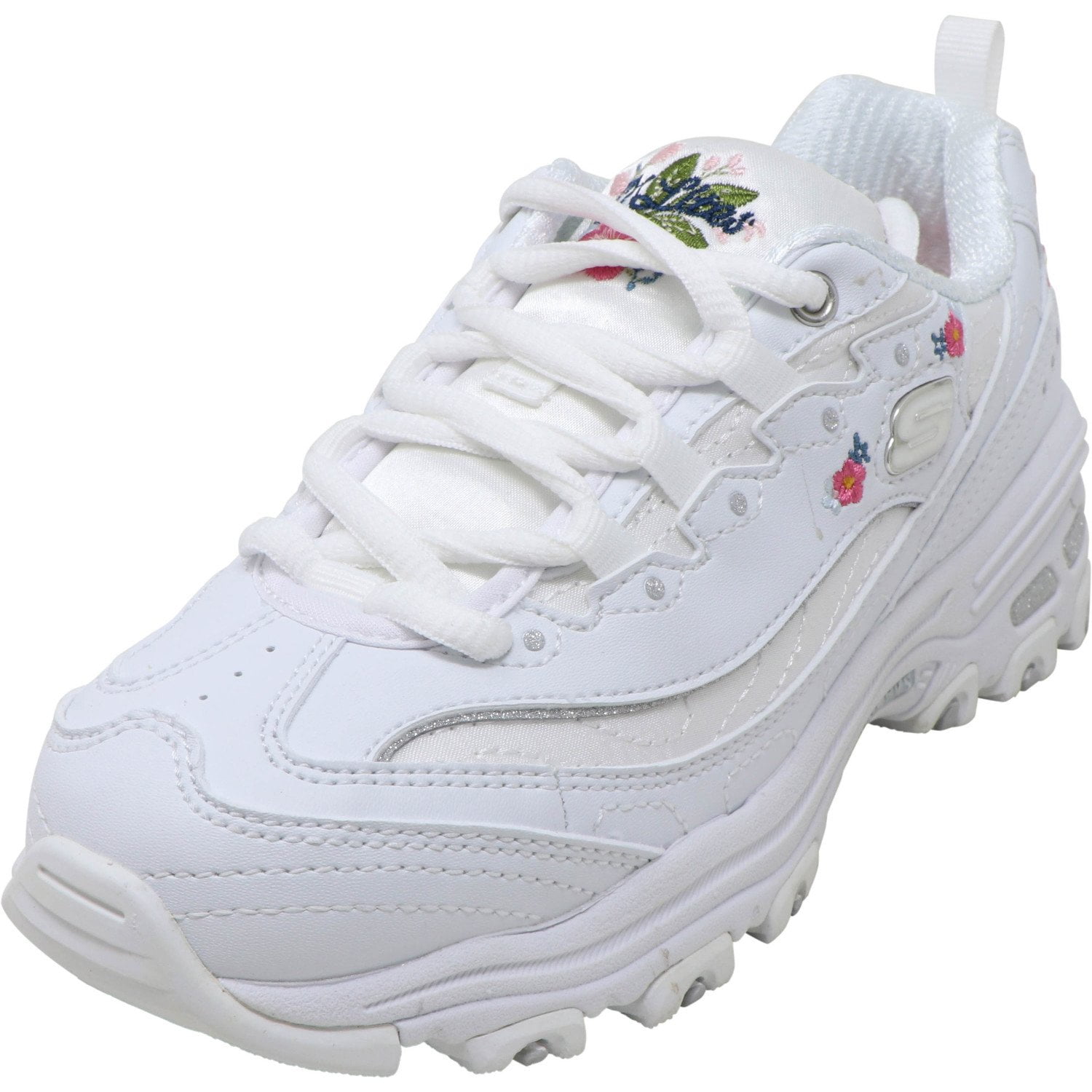 Skechers Skechers Girl's D'lites Bright Blossom White Leather