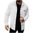 thumbnail image 1 of Kalauyu Work Shirts for Mens Long Sleeve Casual Button Down Shirt Mens Shacket, 1 of 4